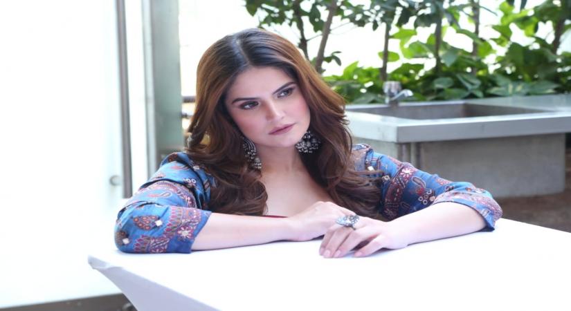 New Delhi: Actress Zareen Khan during the promotions of her upcoming film "Daaka" in New Delhi on Oct 24, 2019. (Photo: IANS)