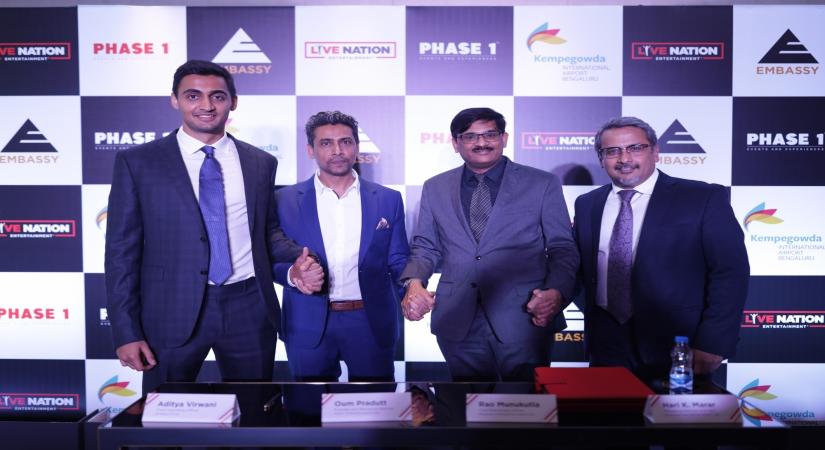 (L to R) Aditya Virwani, Oum Pradutt, Rao Munukutla and Hari K. Marar.