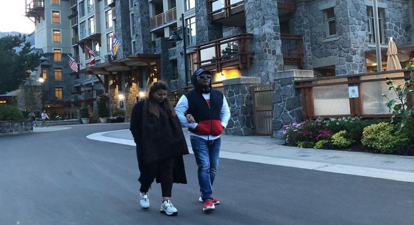 Comedian-actor Kapil Sharma has shared a photograph with his wife Ginni Chatrath from their babymoon in Canada. In the image, the couple can be seen taking a stroll down the streets, hand-in-hand. "You and I in this beautiful world," the comedian captioned the post on Instagram.