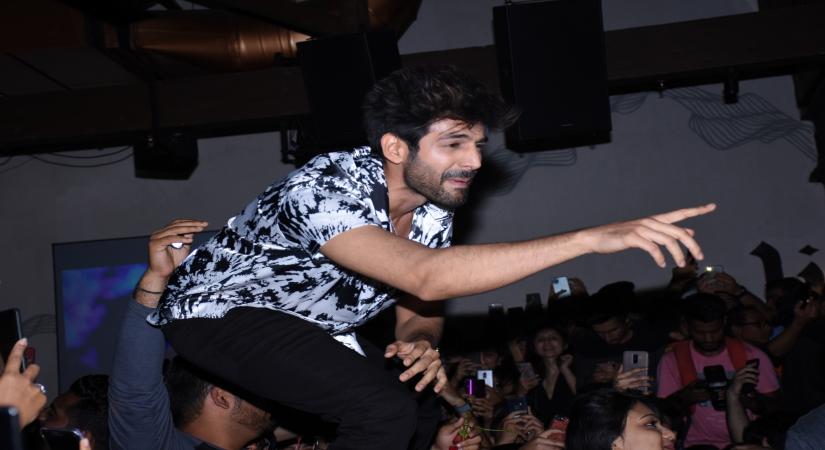 Mumbai: Actors Kartik Aaryan during the promotions of their upcoming film "Pati Patni Aur Woh" in Mumbai on Dec 1, 2019. (Photo: IANS)