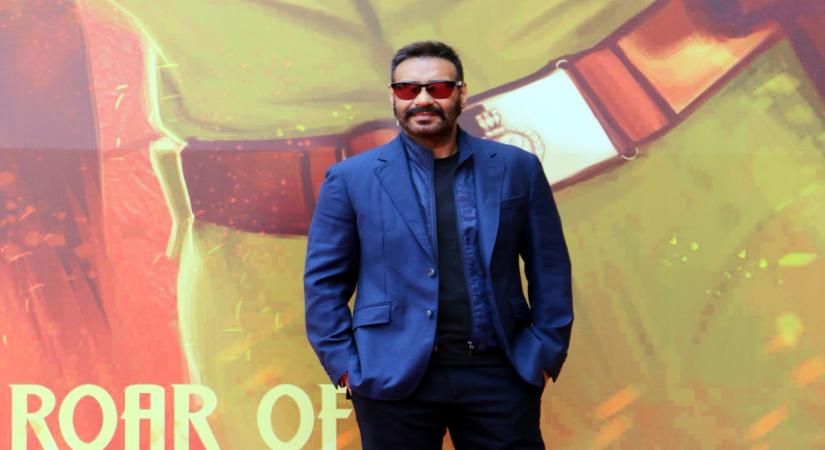 Mumbai: Actor Ajay Devgn at the trailer launch of his upcoming film "De De Pyaar De" in Mumbai, on April 2, 2019. (Photo: IANS)