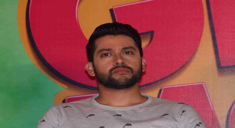 Mumbai: ActorAftab Shivdasani during the press conference on the issue of piracy and online leak of the film Great Grand Masti, in Mumbai, on July 16, 2016. (Photo: IANS)