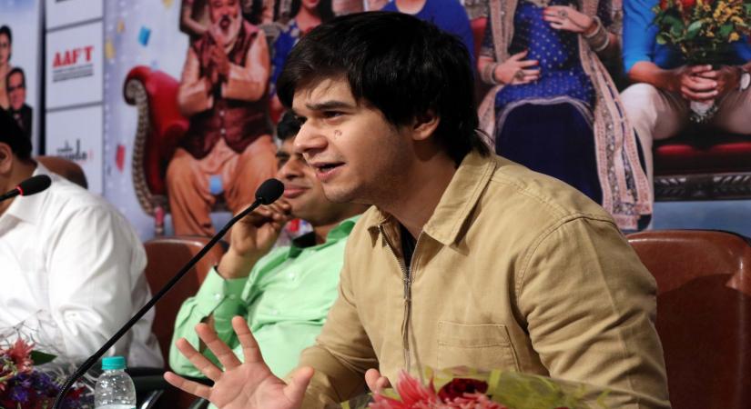 Noida: Actor Vivaan Shah during a press conference organised to promote his upcoming film  "Laali Ki Shaadi Mein Laaddoo Deewana" in Noida, on April 3, 2017. (Photo: IANS)