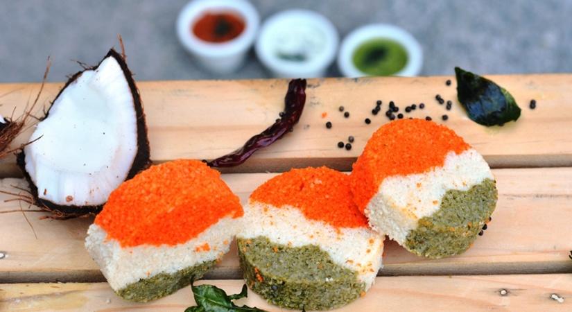 Tricolour Idli