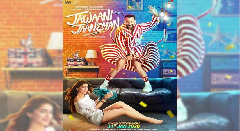 The new poster of Saif Ali Khan-starrer "Jawaani Jaaneman" is out, and it depicts a quirky relationship of him with Pooja Bedi's daughter Alaya F, who is making her acting debut with the upcoming film.