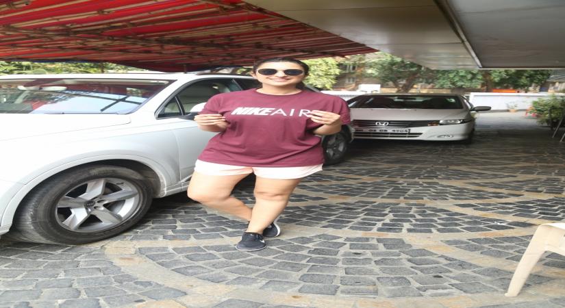 Mumbai: Actress Parineeti Chopra spotted at khar gymkhana in Mumbai on Oct 14, 2019. (Photo: IANS)