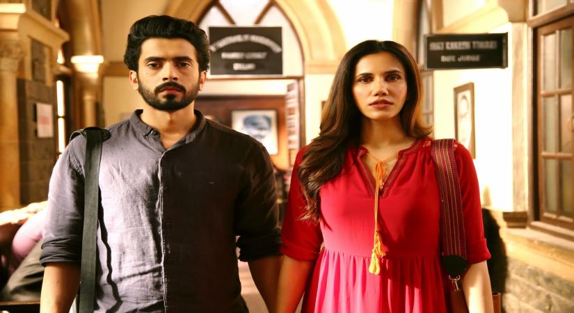 Actors Sunny Singh and Sonnalli Seygall in a still from their upcoming film "Jai Mummy Di".