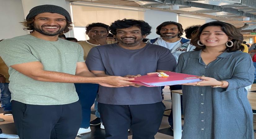 Actor Vijay Deverakonda's new yet-untitled Telugu film with director Puri Jagannadh went on the floors here on Monday. The project, which is rumoured to be titled "Fighter", marks the maiden collaboration of Vijay and Puri Jagannadh.