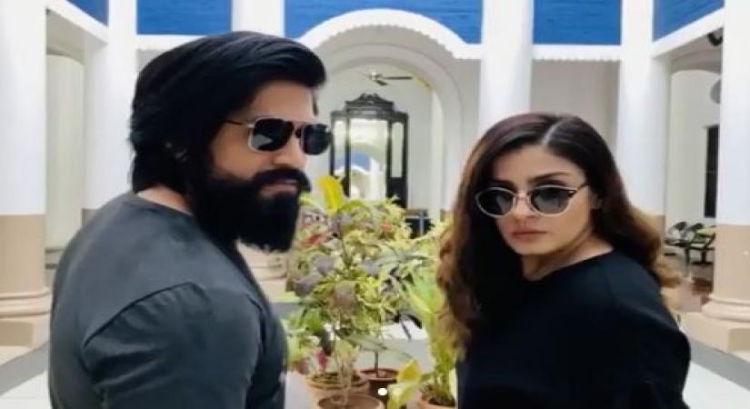 South superstar Yash's 'cheez badi mast hai' banter with Raveena Tandon.