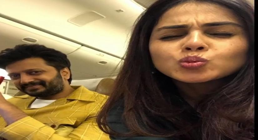 Actors Genelia Dehmukh and Riteish Deshmukh have redefined couple goals on their eighth marriage anniversary on Monday. Genelia says she loves being her husband's wife. Genelia on Monday took to Instagram, where she shared a video collage of herself along with Rietish and wrote a heart-melting message along side it.