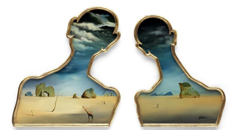 Salvador Dalí (1904-1989), Couple aux têtes pleines de nuages (1937) Credit- Bonhams
