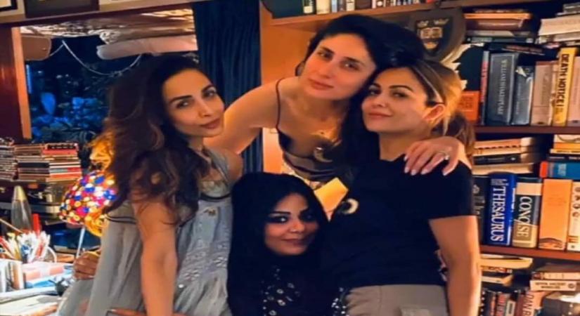 Actresses Malaika Arora, Kareena Kapoor Khan and Amrita Arora can be seen setting friendship goals in a new photograph.