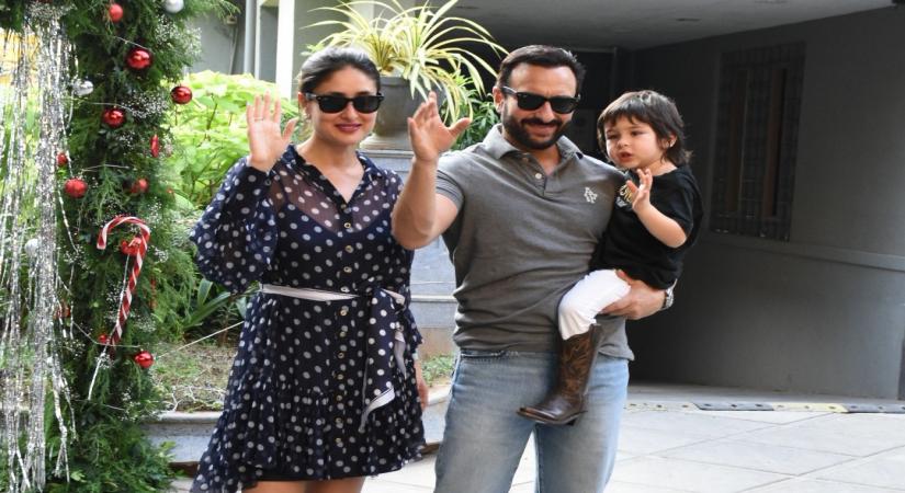 Actors Saif Ali Khan and Kareena Kapoor with their son Taimur Ali Khan