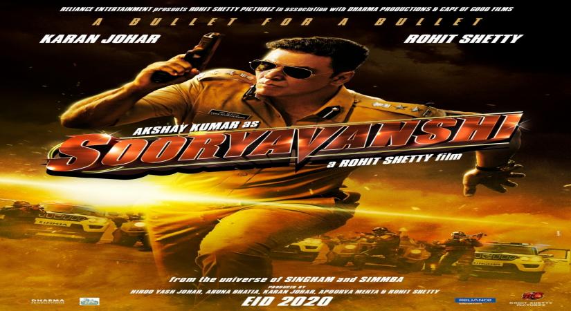 Caption: Akshay Kumar in upcoming film "Sooryavanshi" .