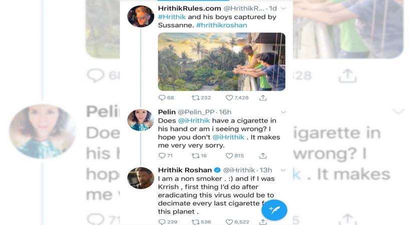If Hrithik was Krrish, he'd decimate COVID and cigarettes.