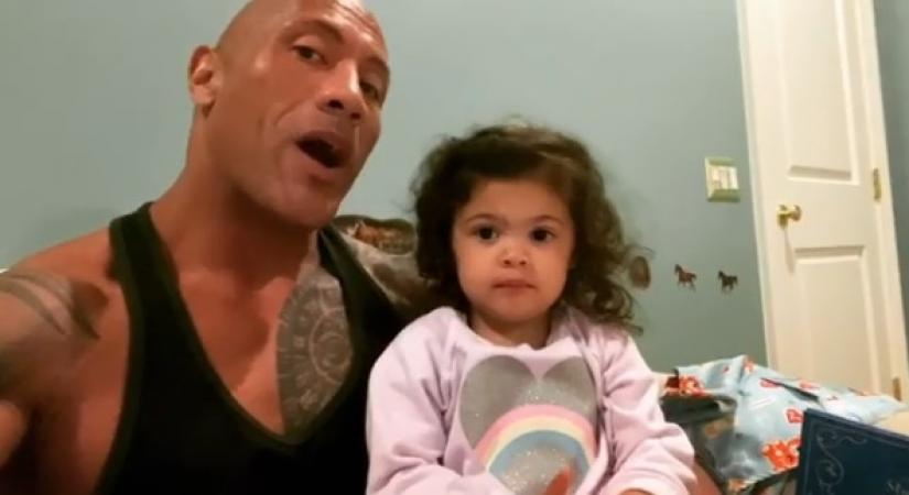 Dwayne Johnson feels blessed to home with his ladies.