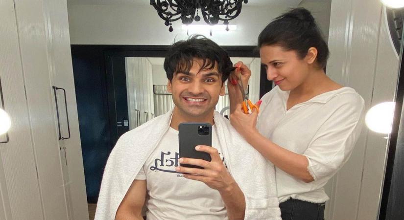 Mumbai, April 17 (IANS) Actress Divyanka Tripathi is learning new things during the quarantine period. Chopping men's hair like a pro is one of them.