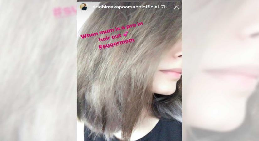 'Supermom' Neetu turns hairstylist for daughter Riddhima.