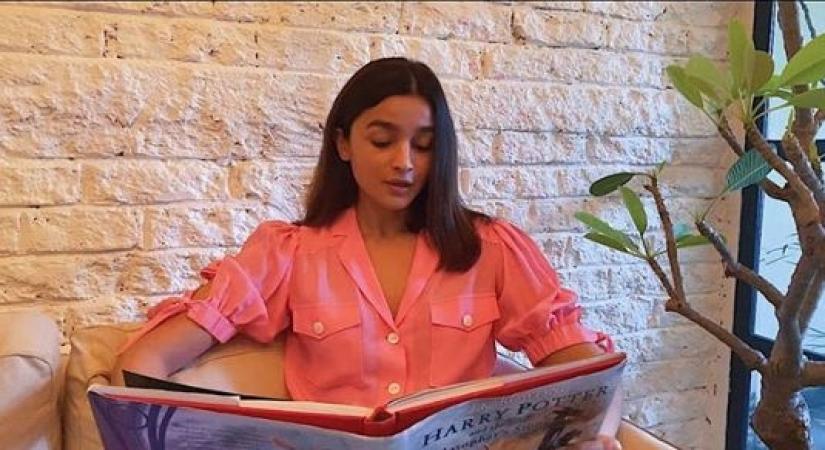 Alia Bhatt reads out from 'Harry Potter And The Philosopher's Stone'.
