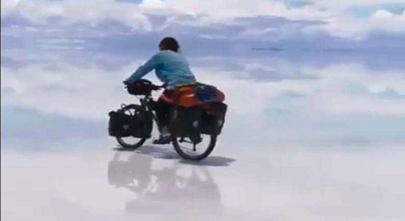 Guess where Big B wants to go on his bicycle!.