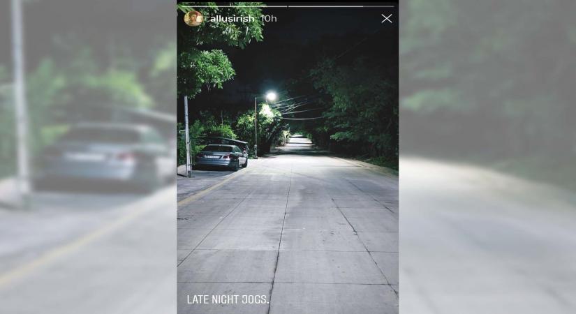 Allu Sirish goes for 'late night jogs'.