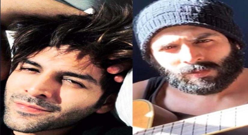 Mumbai, June 4 (IANS) After shaving off his beard a while ago, actor Kartik Aaryan is once again back to sporting a rugged, hairy face.