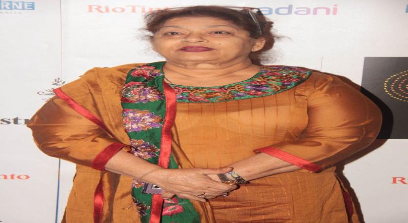 Choreographer Saroj Khan at Fearless Nadia by Oz Fest and South Australia`s OzAsia Festival unique production premiere at Liberty Cinema Hall in Marine Lines, Mumbai. (Photo: IANS)