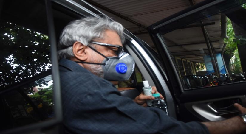 Mumbai: Filmmaker Sanjay Leela Bhansali arrives at the Bandra Police Station to record his statement in connection with actor Sushant Singh Rajput's death, in Mumbai on July 6, 2020. As per reports, late actor Sushant was approached by Bhansali for his 2013 film "Goliyon Ki Rasleela: Ram-Leela". However, Sushant could not take up the offer reportedly due to his contract with a production house. Later Ranveer Singh was signed for the role. The female lead was played by Deepika Padukone and the fi