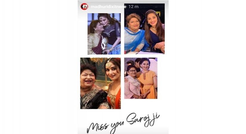 Madhuri Dixit on Saroj Khan's demise: Devastated by the loss of my friend and guru.