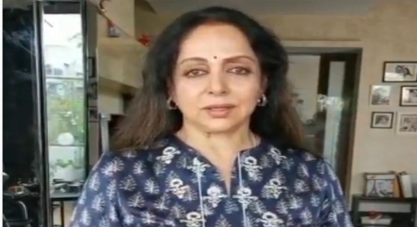 Hema Malini quashes rumours of ill health in video post.