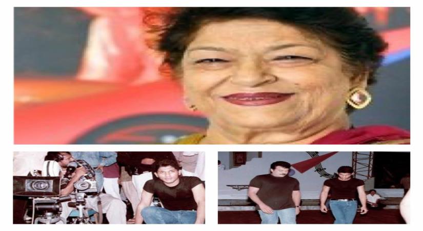 Allu Arjun 'bows down' to his 1st choreographer Saroj Khan.