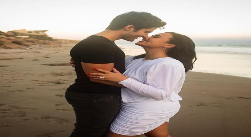 Demi Lovato, engaged, Max Ehrich. (Photo: Sugandha Rawal/IANS)