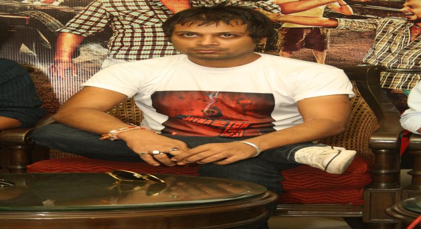 Director Manish Vatsalya at a press meet of film Jeena Hai Toh Thok Daal , in New Delhi on Friday. (Photo: IANS)