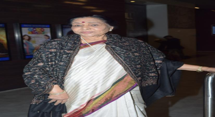 Mumbai: Singer Asha Bhosle at the screening of the film "Sab Kushal Mangal" in Mumbai on Jan 3, 2020. (Photo: IANS)