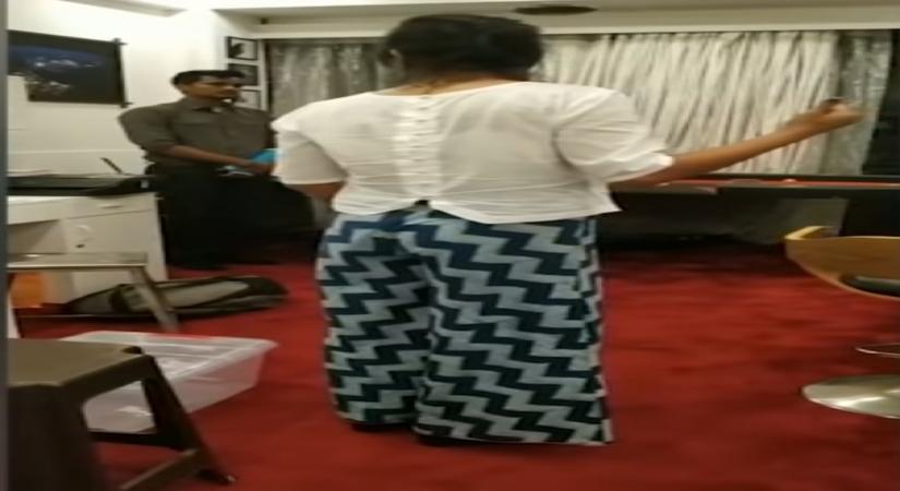 Viral video shows Sushant's sister Priyanka scolding staff over money transfer.