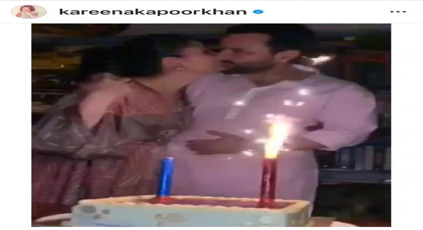 Kareena wishes happy birthday to 'sparkle' of her life Saif