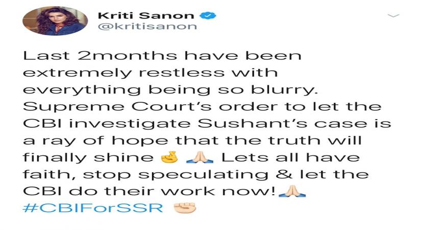 Bollywood celebs welcome SC ruling in Sushant Singh Rajput case