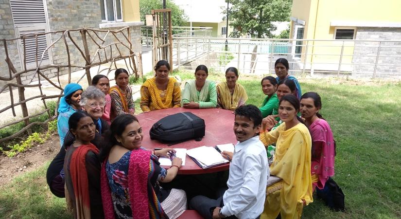 First ever meeting of the horticulture contractor and her team with EWOK Society at IIT Mandi.