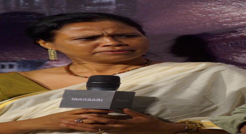 Mumbai: Actor Irrfan Khan's wife Sutapa Sikdar during the trailer launch of film Madaari, in Mumbai on May 11, 2016. (Photo: IANS)