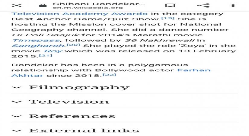 Shibani Dandekar's Wiki page vandalised after her criticism of Ankita.