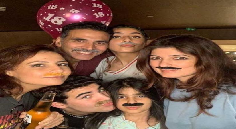 Twinkle on her son's birthday.