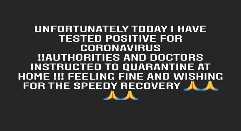 TV star Sara Khan tests Covid-19 positive.