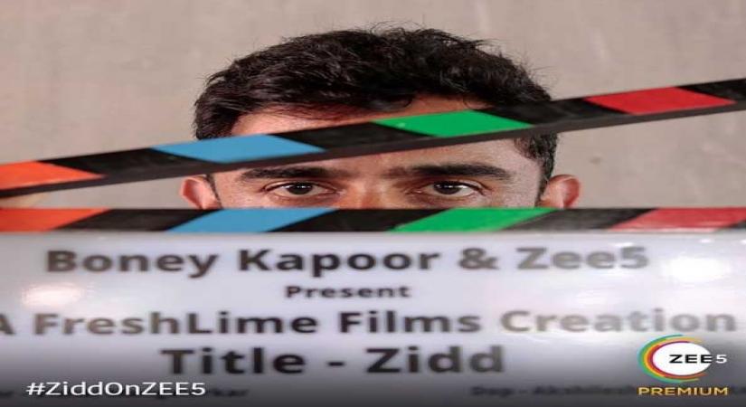 Amit Sadh starts shoot of digital project 'Zidd'.
