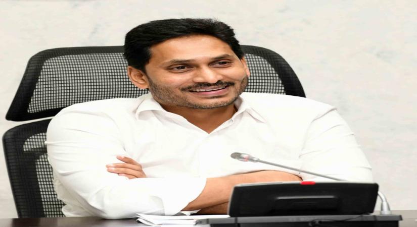 Vijayawada: Andhra Pradesh Chief Minister YS Jagan Mohan Reddy chairs a meeting to review the procurement of agricultural products for the Kharif season this year, in Vijayawada on Sep 25, 2020. (Photo: IANS)
