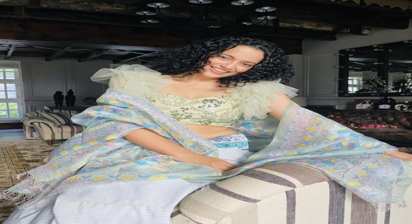 Kangana Ranaut wears Manipuri phanek for a fashion cause.