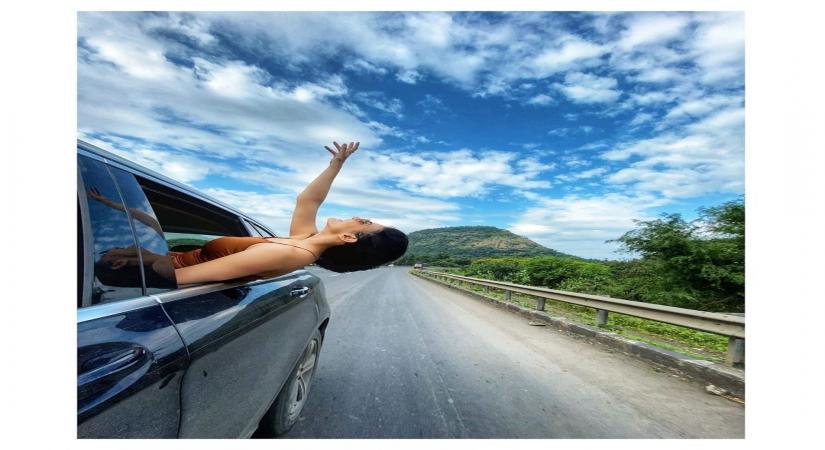 Amyra Dastur shares a snapshot from her road trip.