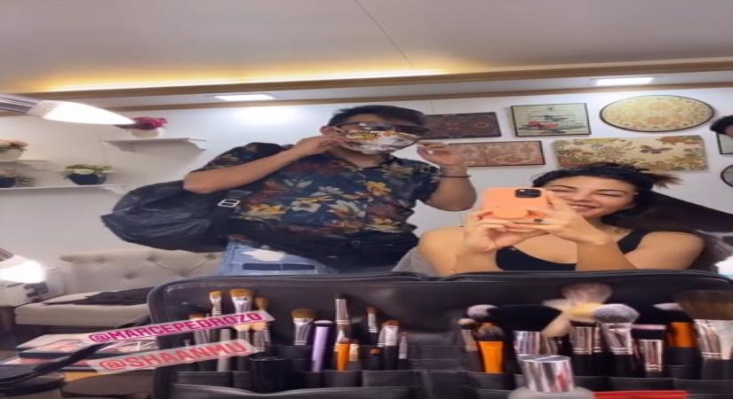 Jacqueline Fernandez is all smiles as she resumes work.