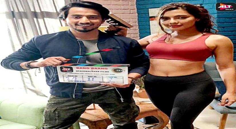 Social media star Mr. Faisu and Ruhi Singh shoot for web series