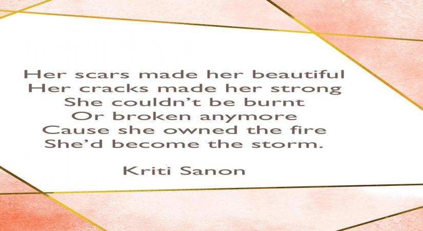 Kriti Sanon pens poem defining her resilient streak