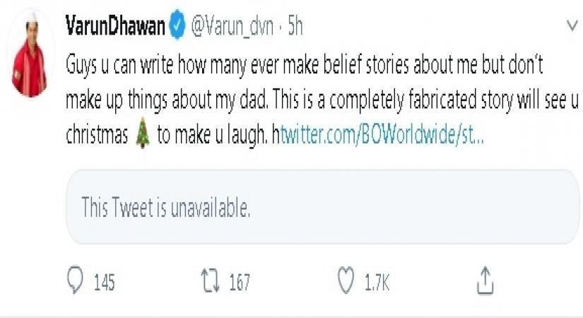 Varun Dhawan refutes reports of Namak Halaal remake